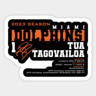 Tagovailoa - Dolphins - 2023 Sticker